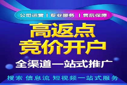 竞价开户推广案例营销策略